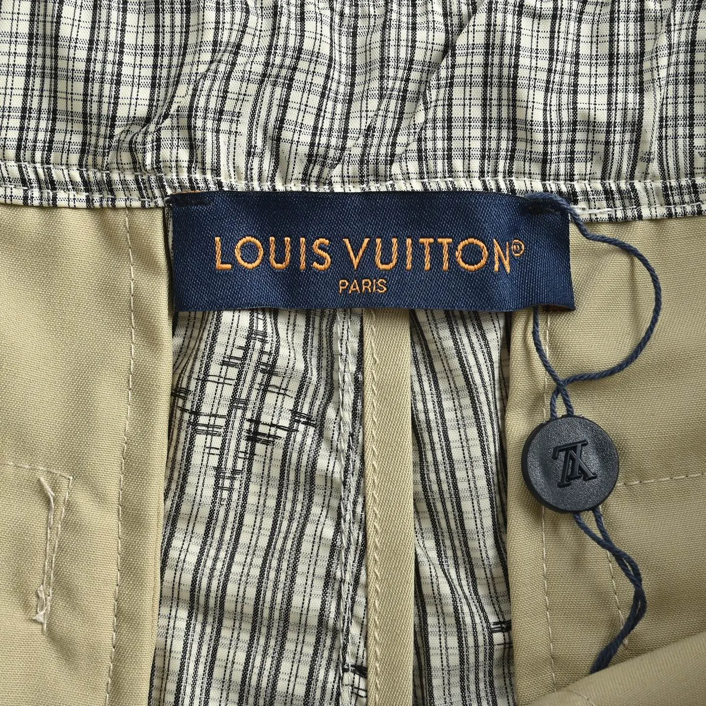Louis Vuitton/Louis Vuitton plaid logo detachable trousers